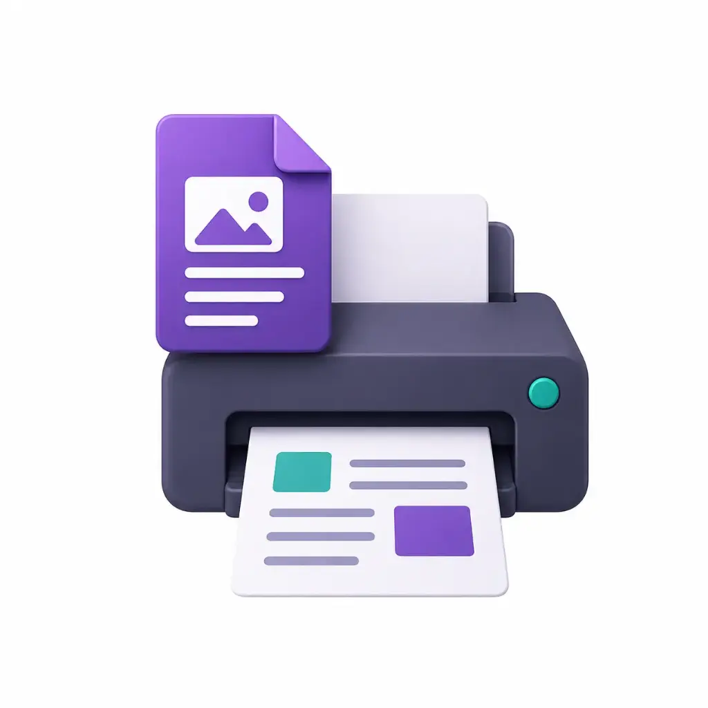 مخرجات الطباعة المخصصة - Print Outs